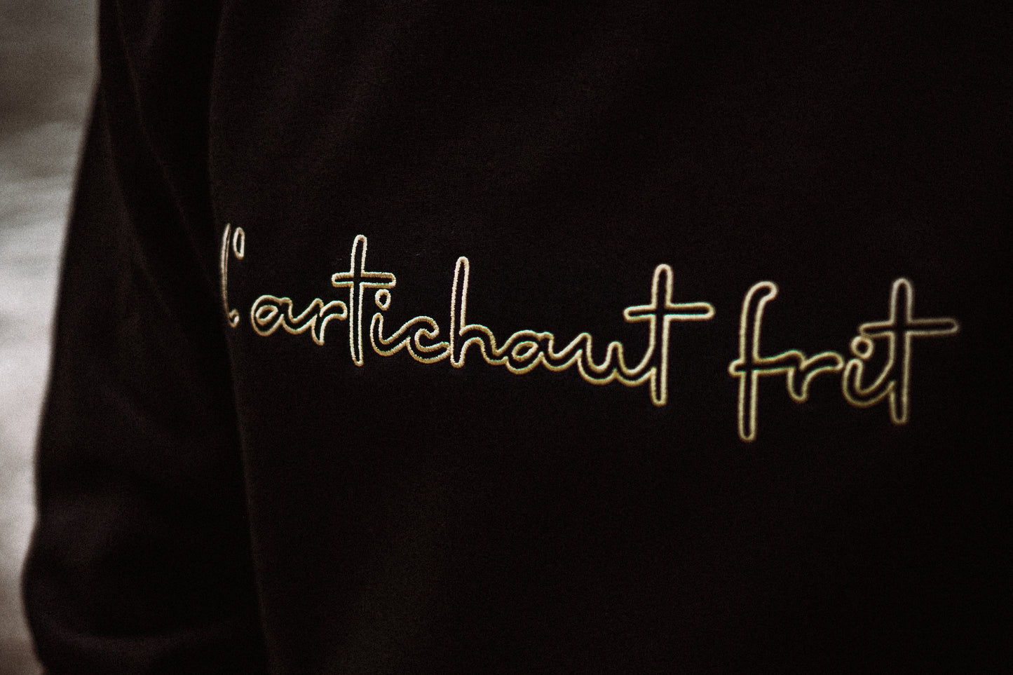 Embroidery Sweater black lemon