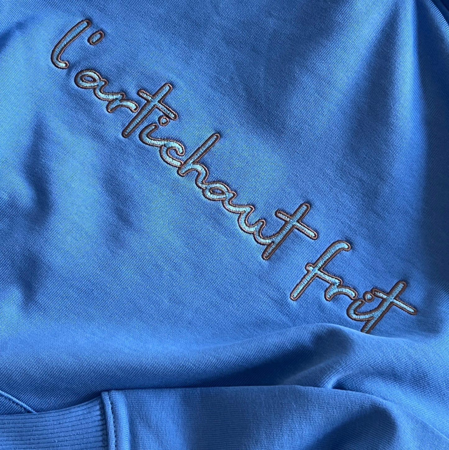 Embroidery Sweater bright blue