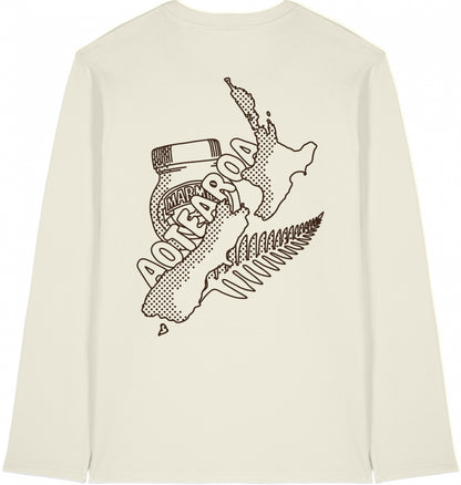 Aotearoa Longsleeve white