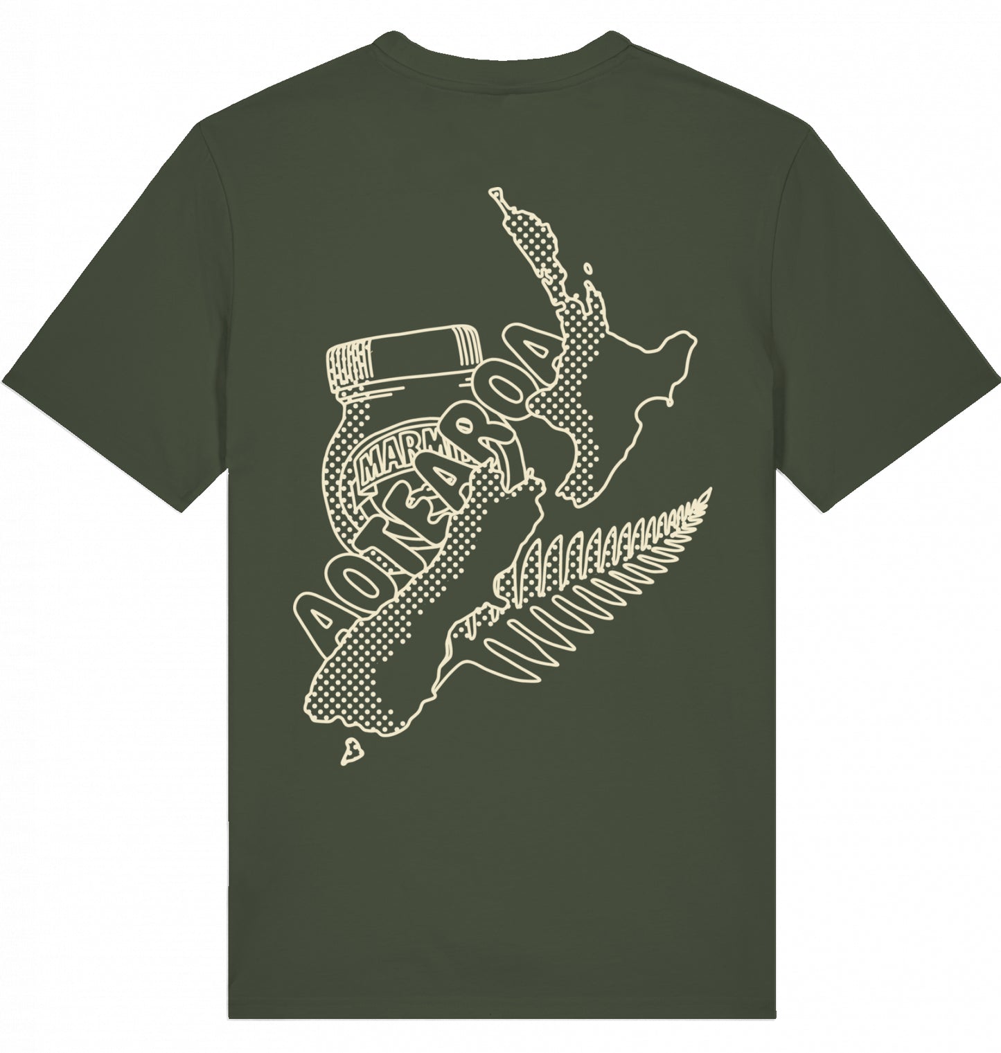 Aotearoa Tee olive