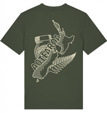 Aotearoa Tee olive