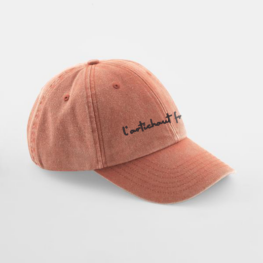 Washed Cap orange