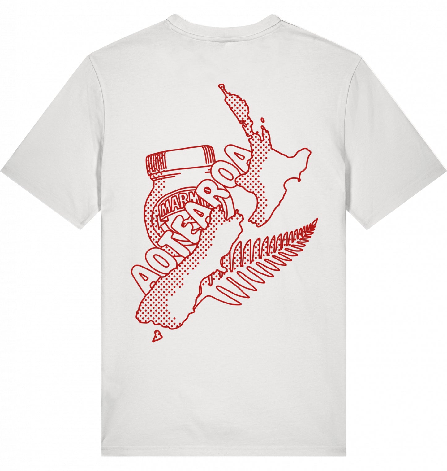 Aotearoa Tee white